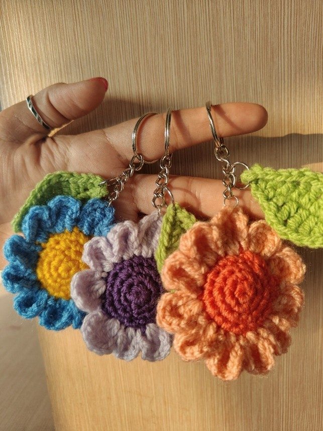 Sunflower Keychain